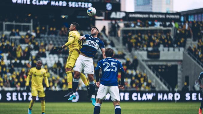 Derrota de Whitecaps en Columbus en el artranque de la MLS en 2022